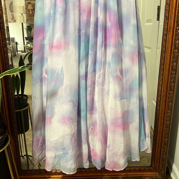 Purple Pink Blue PROM TRIXXI Long Formal Dress Gown - Picture 8 of 17